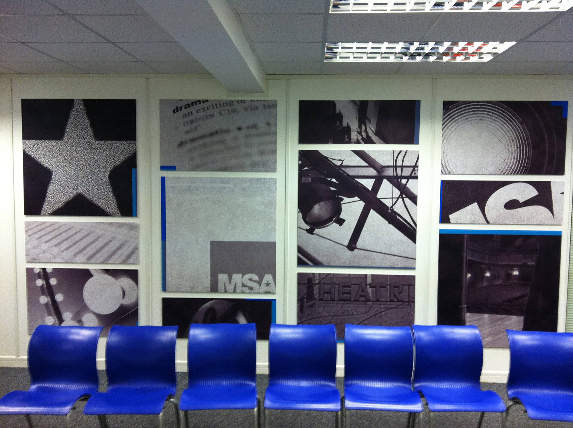 Acting school wall graphics