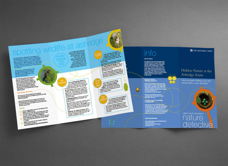 National trust leaflet design