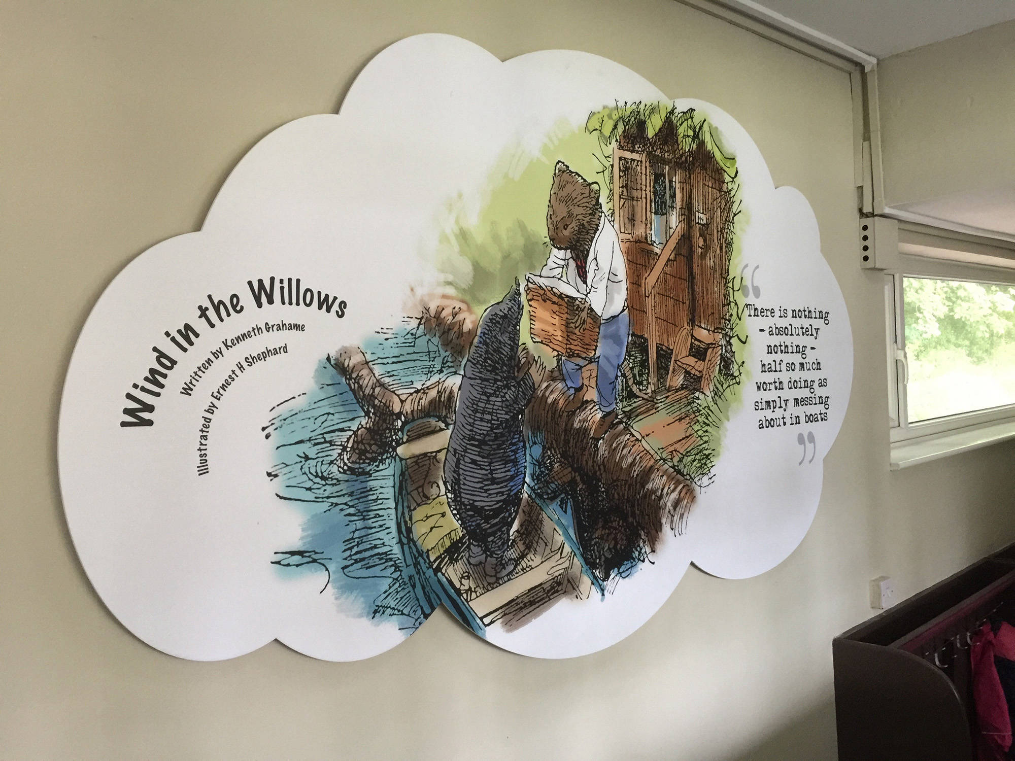 Wall graphics lancashire school designers